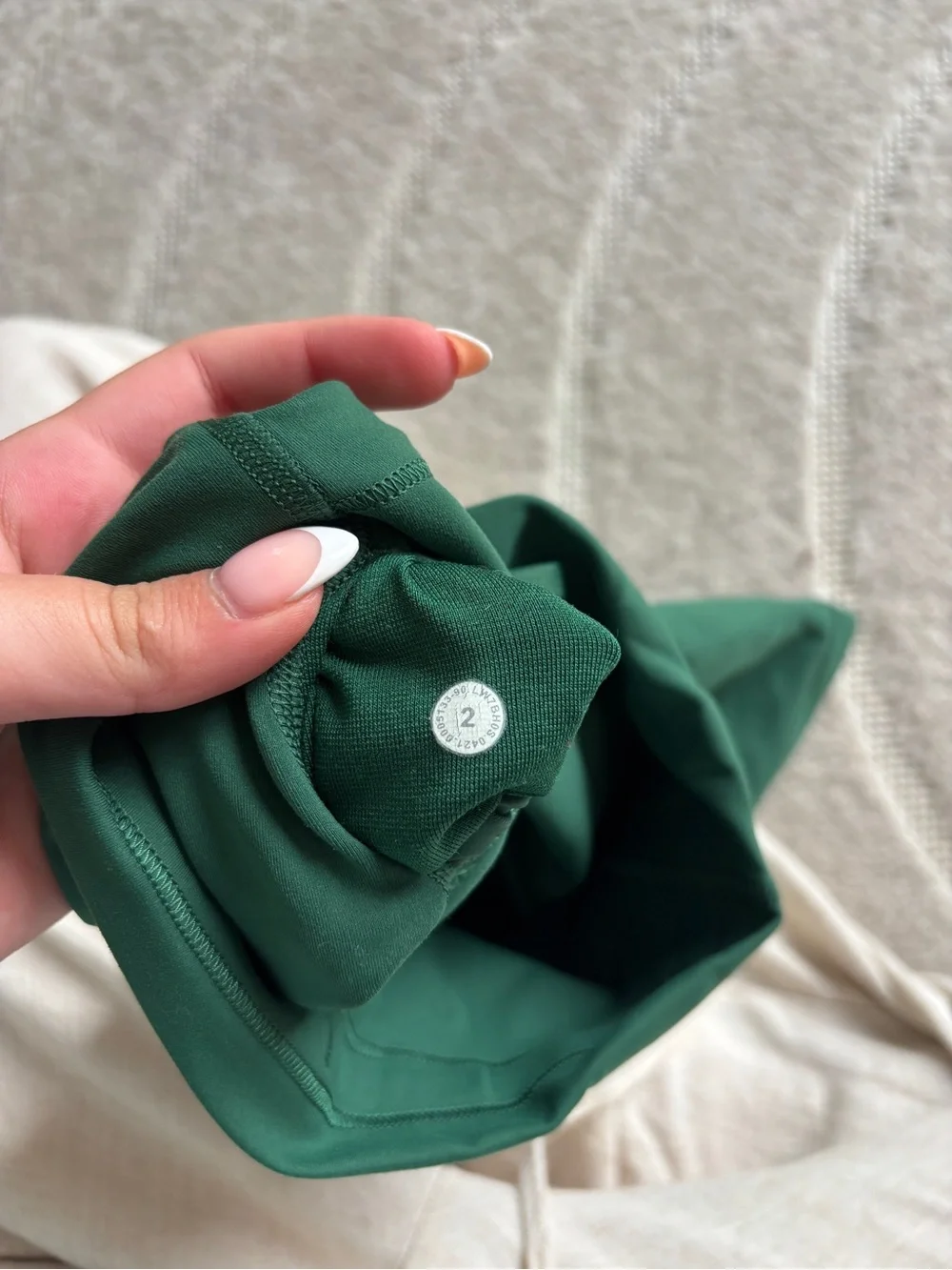 Lululemon High-Waist Green Women’s Biker Shorts